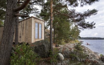 Reused wooden structure nominated at the arhitectural competition “Swedish Wood Award 2020”