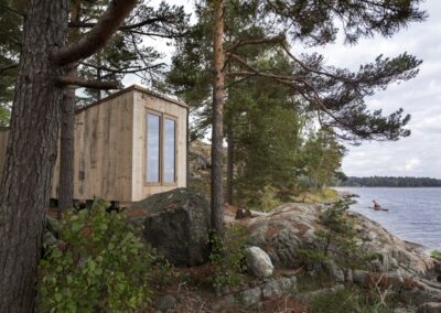 Reused wooden structure nominated at the arhitectural competition “Swedish Wood Award 2020”