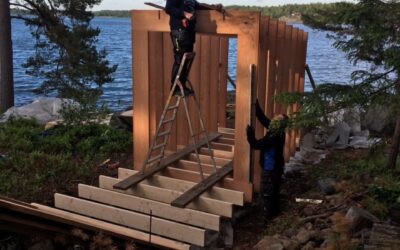 The demountable-remountable Kayak House on the Swedish “Grand Designs”  TV show tonight!