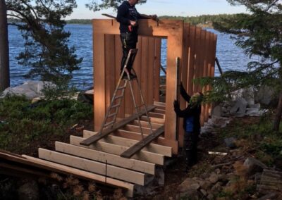 The demountable-remountable Kayak House on the Swedish “Grand Designs”  TV show tonight!